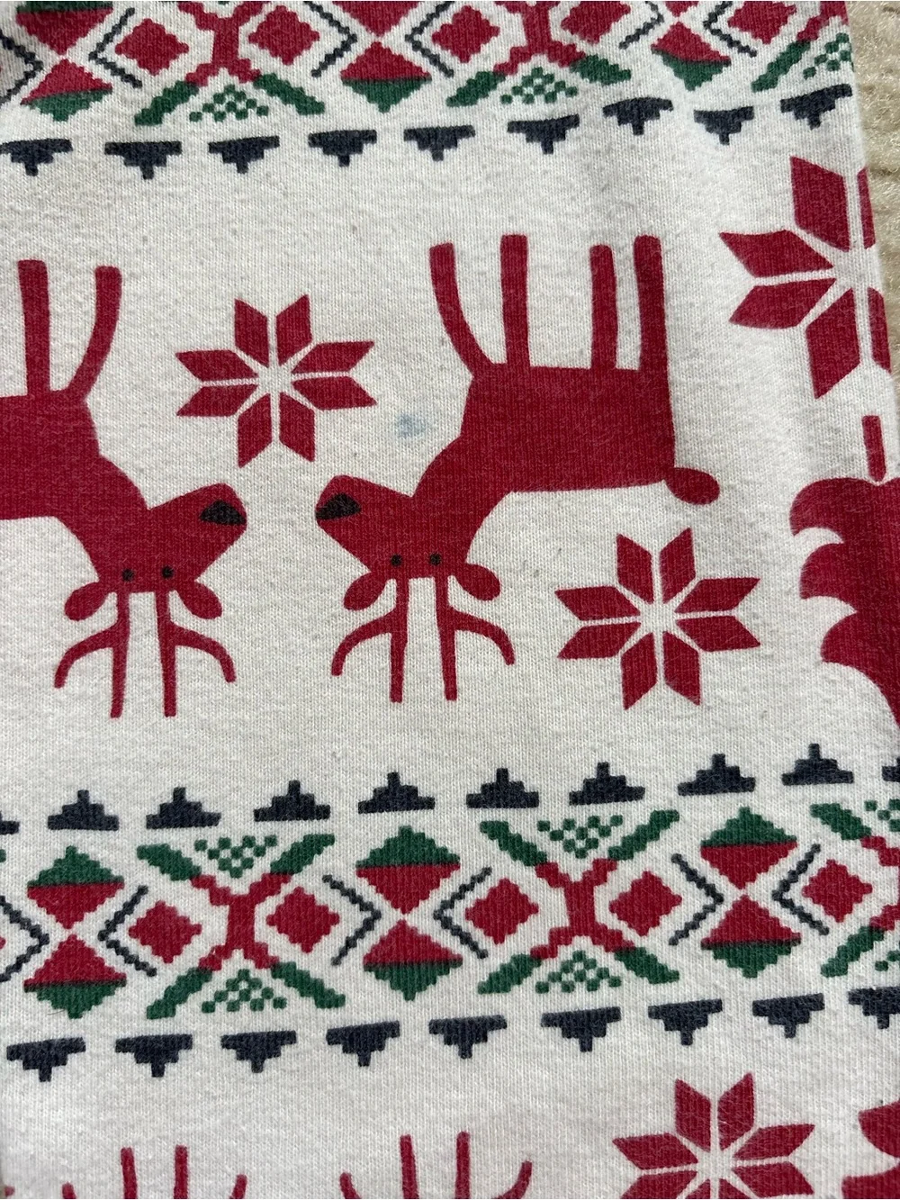 Size 8 Hanna Andersson Christmas Reindeer Pajama Set